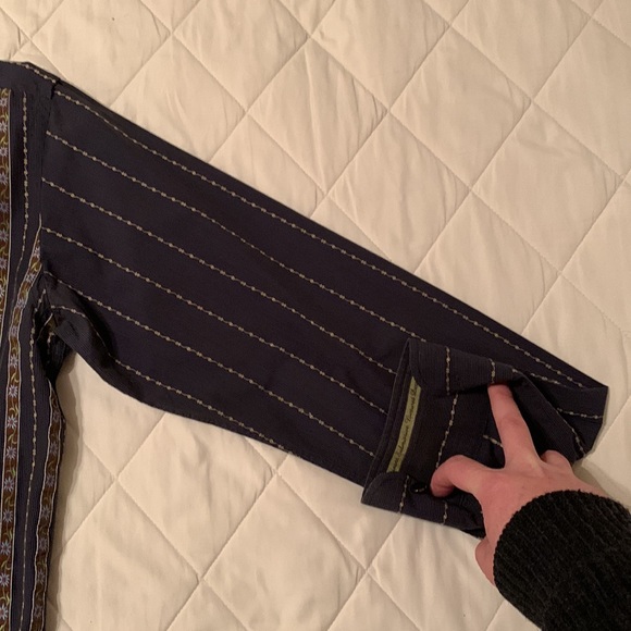 Ted Baker of London Navy w/Brown stripes including Carolina Blue Floral Deaign - Picture 4 of 10